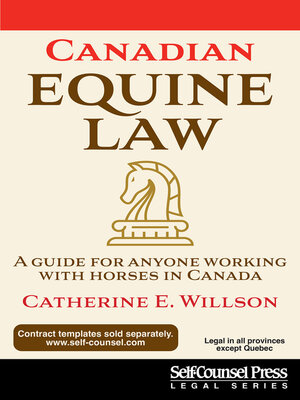 cover image of Canadian Equine Law